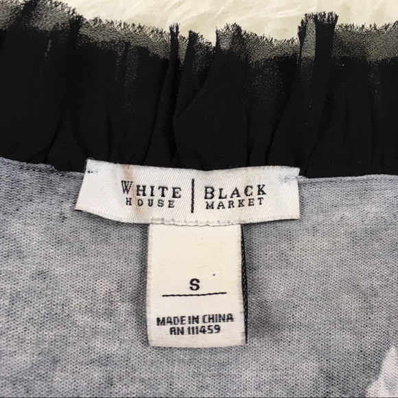 WHBM Black and White Floral Print Cardigan - Picture 2 of 7